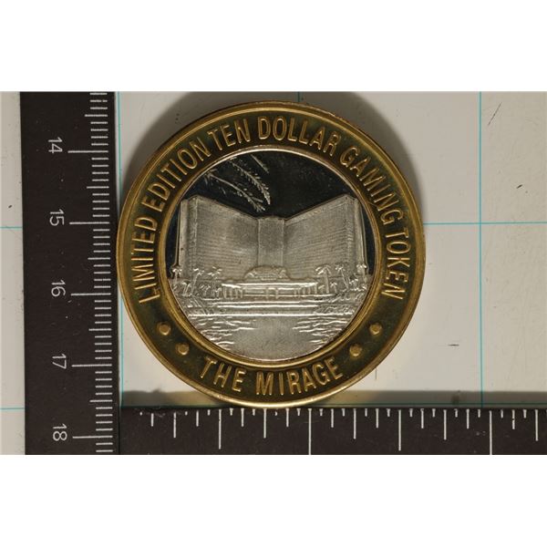 CASINO $10 SILVER TOKEN (UNC) THE MIRAGE