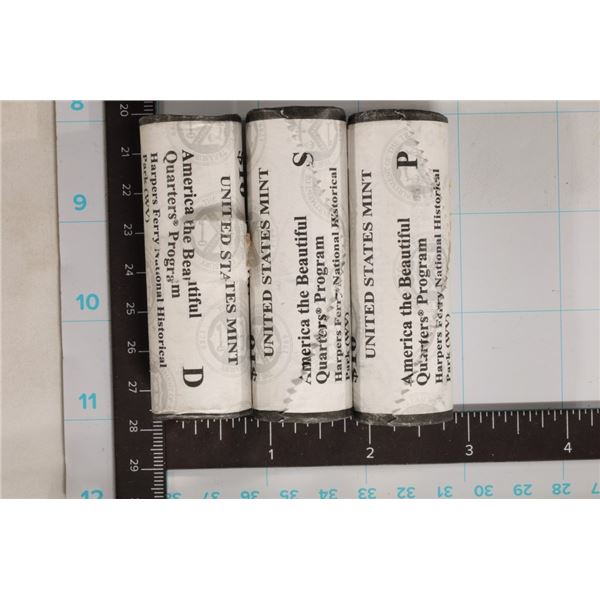 2016-P/D/S SOLID DATE $10 UNC ROLLS OF HARPERS