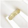 Image 5 : Estate Solid 14K Yellow Gold Polished Finish Stackable Pyramid Style Band Ring
