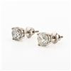 Image 2 : 2.99 ctw Diamond 18K White Gold Stud Earrings