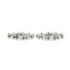 Image 5 : New 14k White Gold 0.37 ctw Round Brilliant Cut Prong Set Diamond Halo Jackets
