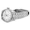 Image 6 : Rolex Ladies Stainless Steel White Diamond Dial Engine Turn Bezel Date Watch 26M