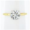 Image 2 : New 18K Gold & Platinum GIA 1.51 ctw IDEAL Round Diamond Solitaire Engagement Ri