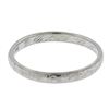 Image 1 : Antique 18K White Gold 2.6mm Engraved Textured Work Eternity Stackable Band Ring