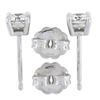 Image 3 : NEW Classic 14K Gold 0.44 ctw Round Brilliant Cut Diamond Prong Set Stud Earring