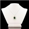Image 2 : 12.36 ctw Emerald and 0.83 ctw Diamond 18K Yellow and White Gold Pendant