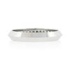 Image 4 : NEW Platinum 0.30 ctw Round Pave Diamond Dual Row 3.4mm Wide Knife Edge Band Rin