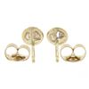 Image 3 : New 14k Yellow Gold 0.27 ctw Martini Bezel Round Brilliant Diamond Stud Earrings