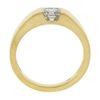 Image 2 : New 18K Gold .49 ctw Square Princess Channel Flush Set Diamond Solitaire Band Ri