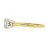 Image 6 : Vintage 14k TT Gold 0.56 ctw Old European Prong Diamond Solitaire Engagement Rin