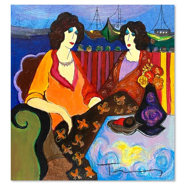 At the Port by Tarkay (1935-2012)