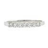 Image 4 : Solid 14K White Gold .30 ctw Round Brilliant Prong Diamond Stackable Band Ring