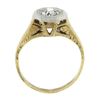 Image 8 : Antique 14k TT Gold .40 ctw Old European Cut Diamond Solitaire Engagement Ring
