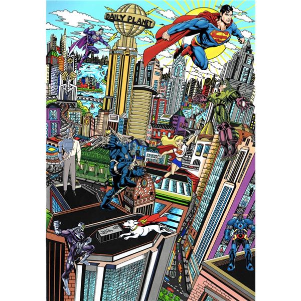 Superman Saves the Day (PR) 3D by Fazzino, Charles