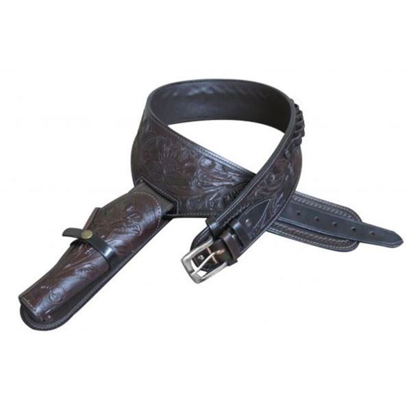 Showman 44/45 Caliber Leather Gun Belt - Size 44