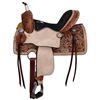 Image 1 : Double T Wild Bloom Barrel Saddle - 13 Inch