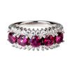 Image 1 : Natural Rhodolite Garnet Ring