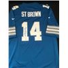 Image 1 : AMON RA ST BROWN SIGNED DETROIT LIONS JERSEY - ACE COA