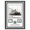 Image 1 : FRAMED TITANIC PRESENTATION PIECE INCLUDING ORIGINAL COAL FROM THE TITANTIC ITSELF