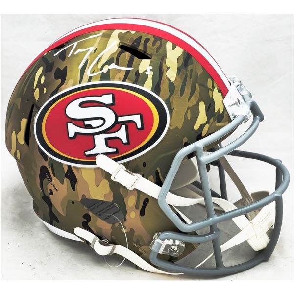 TREY LANCE SIGNED SAN FRANCISCO 49ERS FULL SIZE HELMET (BECKETT COA)