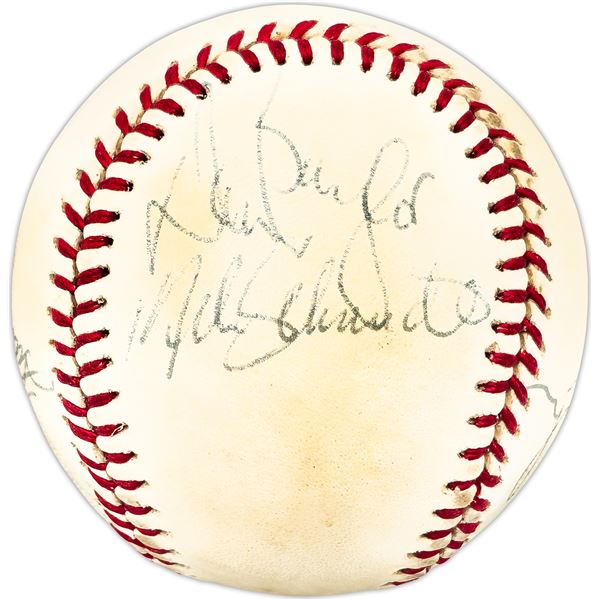1970's MLB Stars & HOFer's Autographed Official AL Baseball With 7 Signatures BECKETT COA