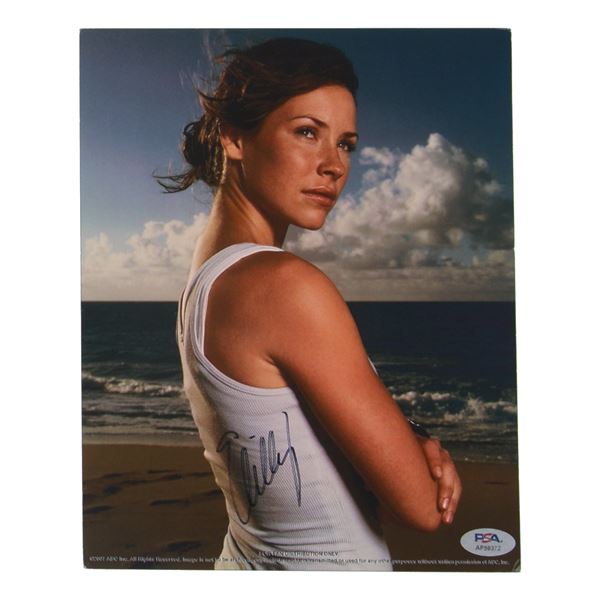EVANGELINE LILLY SIGNED LOST 8X10 - PSA COA