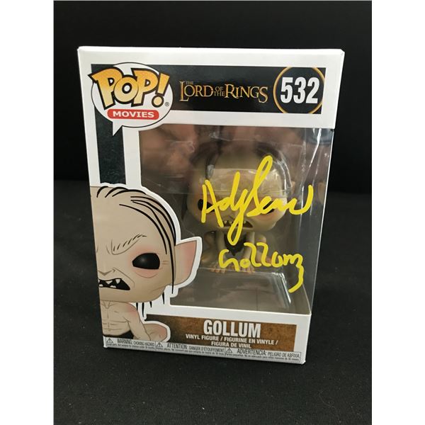 ANDY SERKIS SIGNED GOLUM FUNKO POP WITH PHOTO EVIDENCE - WWOC COA