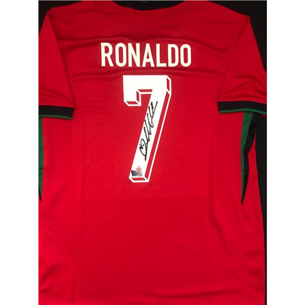 CHRISTIANO RONALDO SIGNED PORTUGAL SOCCER JERSEY ACE COA