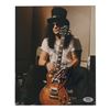 Image 1 : SLASH SIGNED 8X10 PHOTO PSA COA