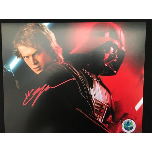 HAYDEN CHRISTENSEN SIGNED DARTH VADER 8X10 - WWOC COA