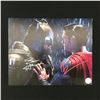 Image 1 : BEN AFFLECK AND HENRY CAVILL DUAL SIGNED BATMAN VS SUPERMAN 8X10 - KB COA