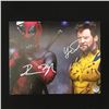 Image 1 : RYAN REYNOLDS AND HUGH JACKMAN DUAL SIGNED DEADPOOL AND WOLVERINE 8X10 - KB COA
