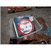 Image 2 : Contents of Pallet: Chop Saw Blade, Concrete Saw Blade & Grinder Discs, Concrete Cup Wheels, etc