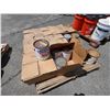 Image 2 : Contents of Pallet: Multiple Gallons Cans of Traffic Blackout Paint, etc