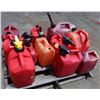Image 1 : Qty Approx. 12 Plastic Gas Cans, Misc Sizes