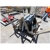 Image 2 : Contents of Pallet: Table Saw Sled, Construction Sawhorses, Roller Stands, etc