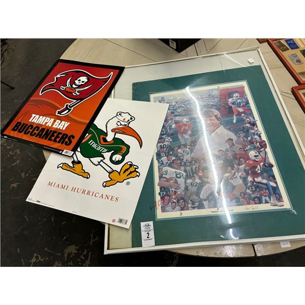 TB Rays, Miami Hurricanes, Gators Poster Memorabilia - 3