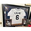 Image 1 : Al Kaline Autographed Jersey w/Framed Photo Memorabilia/COA