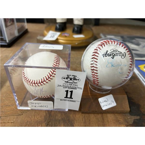 Jeff Nieman/Evan Longoria Autographed Baseballs - 2