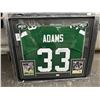 Image 1 : NY Jets Adams # 33 Autographed Jersey w/Framed Photo Memorabilia/COA