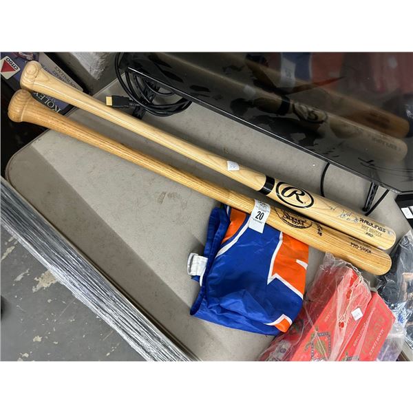 Mike Mathook/Other Souvenir Baseball Bats 2/Gator Flag
