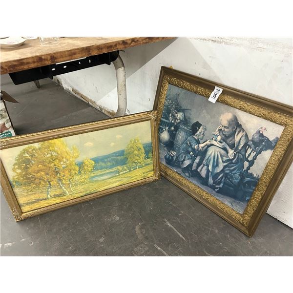 Vintage Framed Oil On Board Wall Art - 2