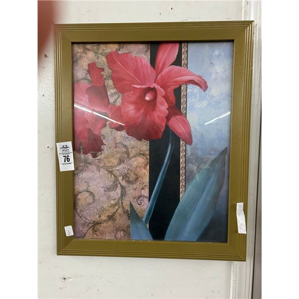Framed Floral Wall Art - 15  X  18