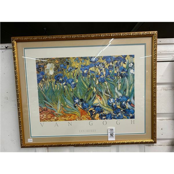 Van Gough Framed Floral Print
