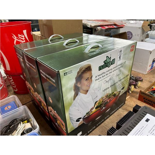 3-Nutura Grill Electric Table Top BBQ - 3 X $