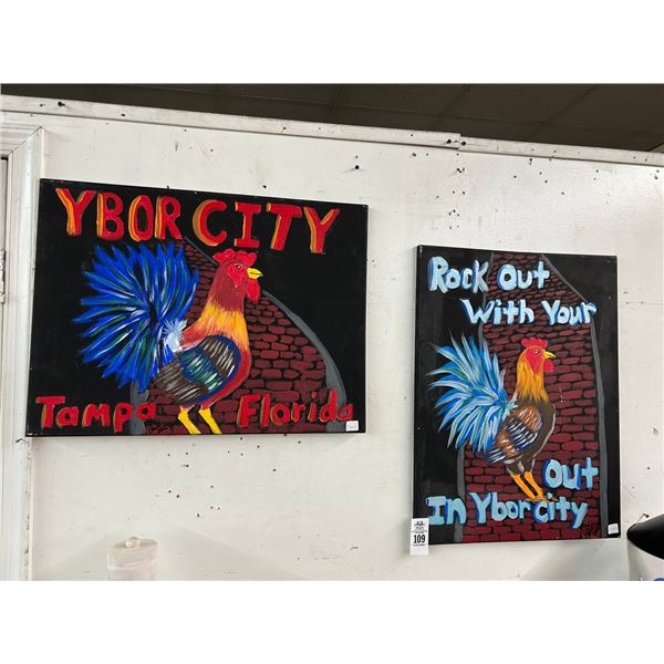 Ybor City Rooster Wall Art - 2