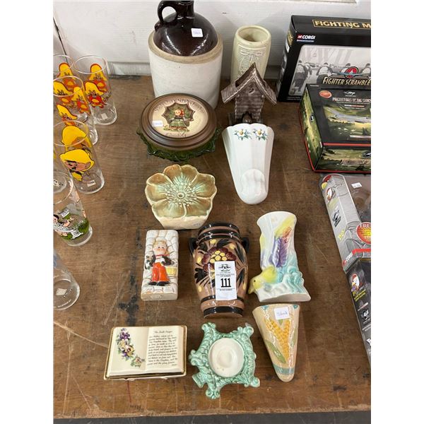 Crock, Depression Glass, Walll Pockets, Décor
