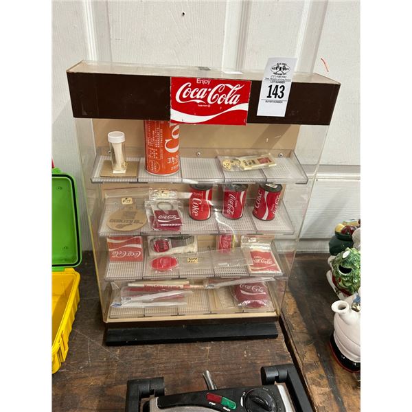 Coca Cola Collectibles In Showcase