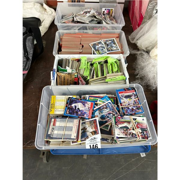 Sports Trading Cards - 4 Bins