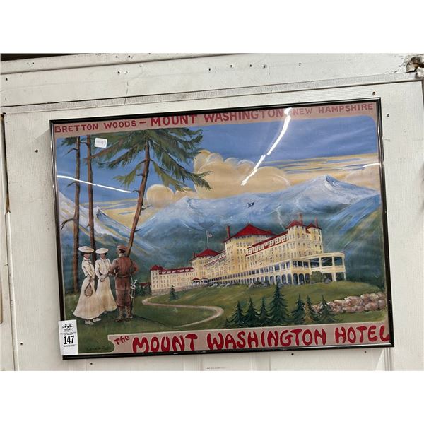 Mount Washington Hotel Framed Wall Art, Adventure Awaits Inspirations